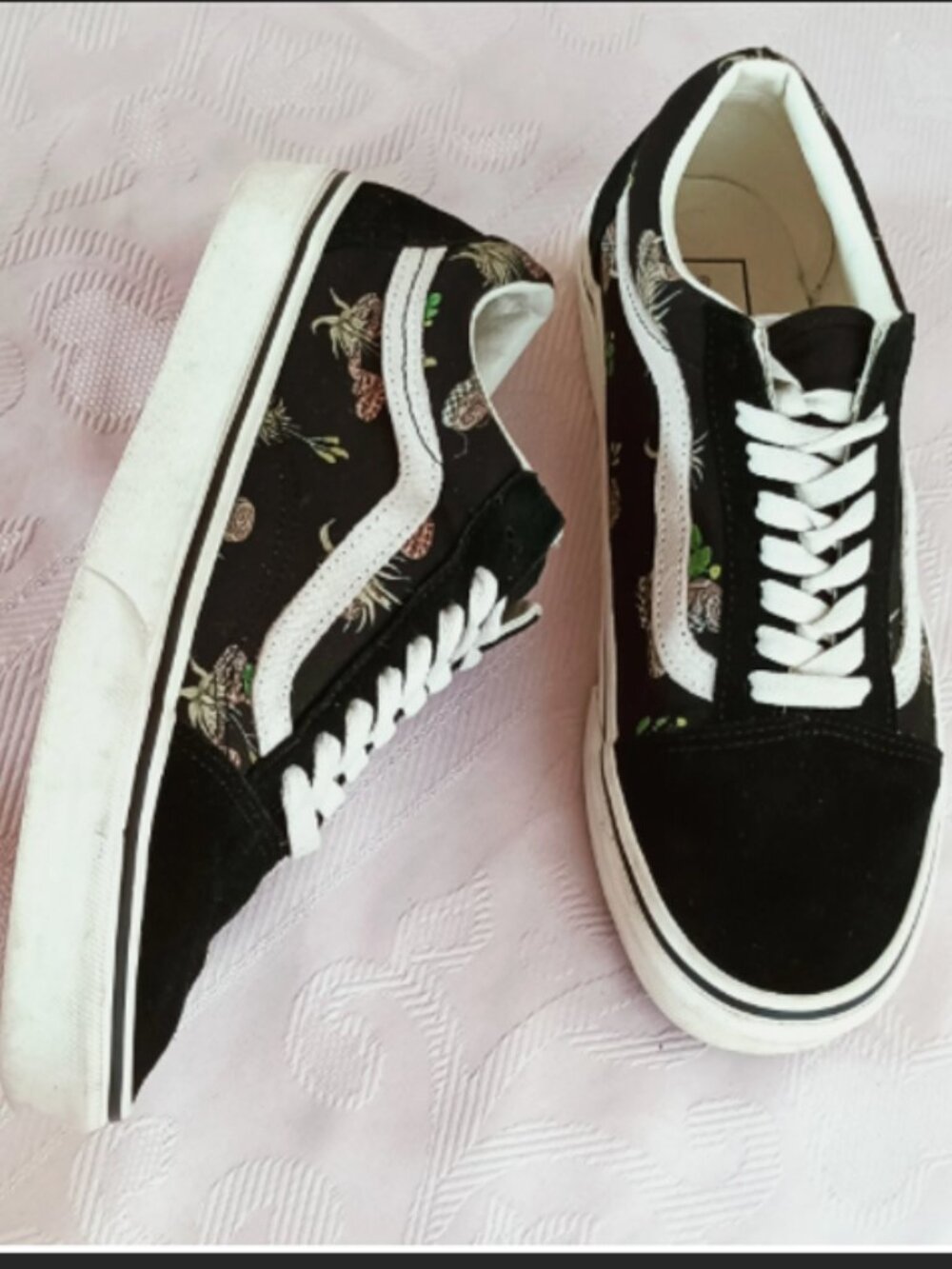 VANS Old Skool Desert Snake Canvas & Suede Athletic Shoes Women's 9 Black - Picture 4 of 16